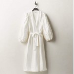 Azeeza Silk Robe Wrap Dress