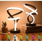 Aialun Modern Spiral RGB Table Lamps Set of 2