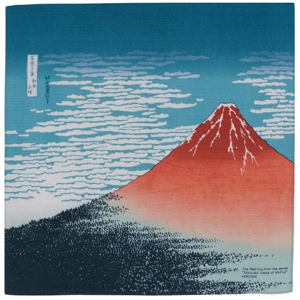 Red Mount Fuji Furoshiki
