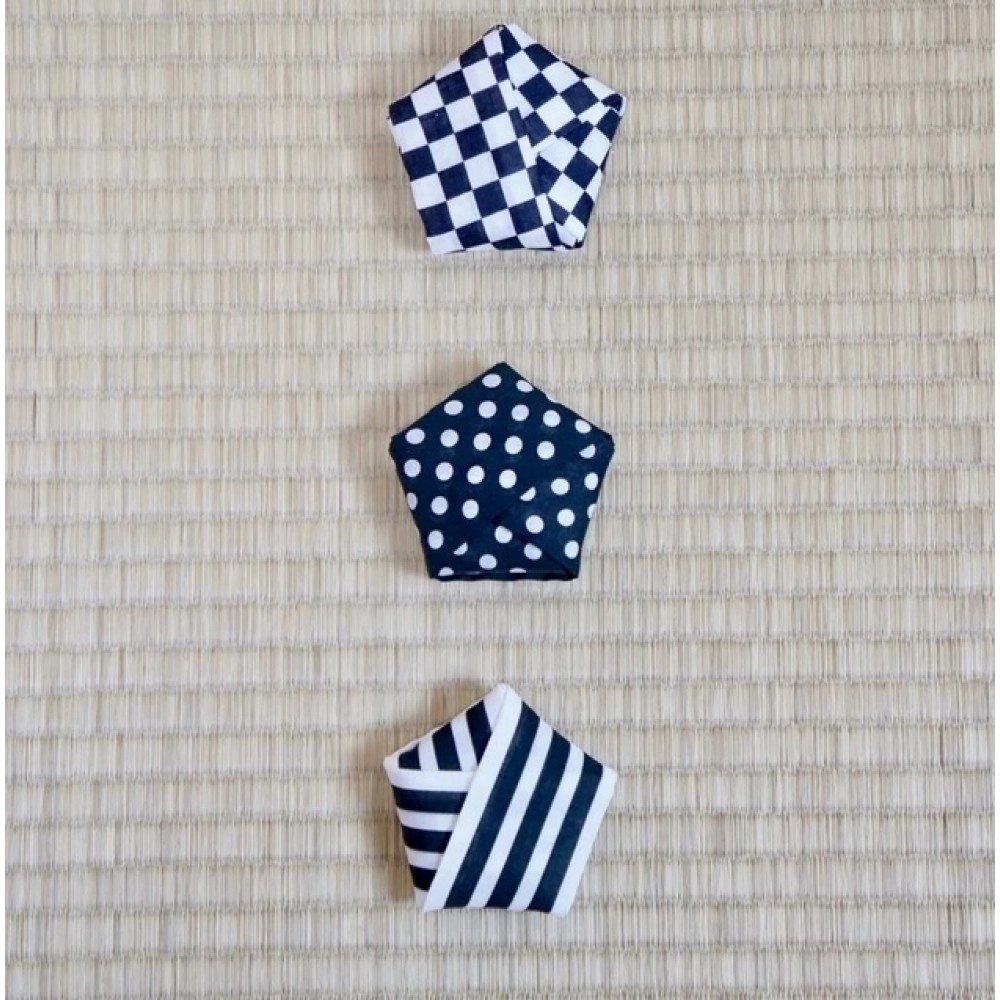 Design Cotton Koshi Himo Kimono Tie - Check, Stripe, Polka Dot