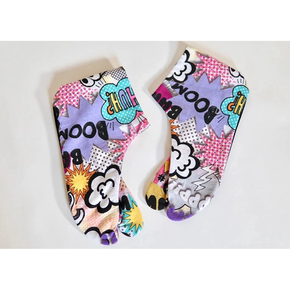 SALZ Japanese Tabi "The Pop" Pop Art - Original Kimono Socks