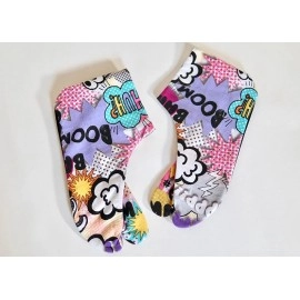 SALZ Japanese Tabi "The Pop" Pop Art - Original Kimono Socks