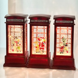 Christmas Phone Booth Music Box (2 options)