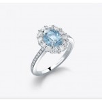 1735 Aquamarine Ring 