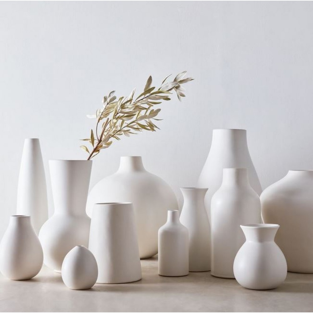 Pure White Ceramic Vases