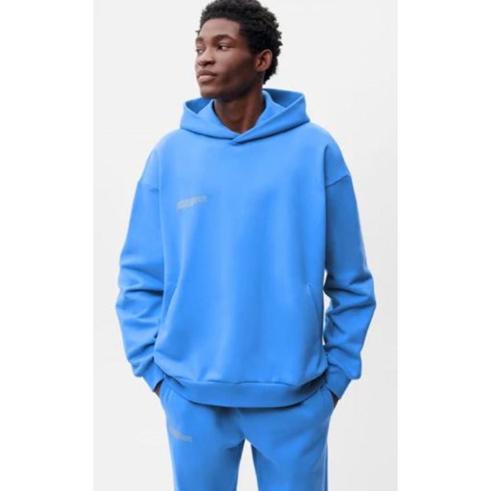 In Conversion Cotton Hoodie - Water Blue